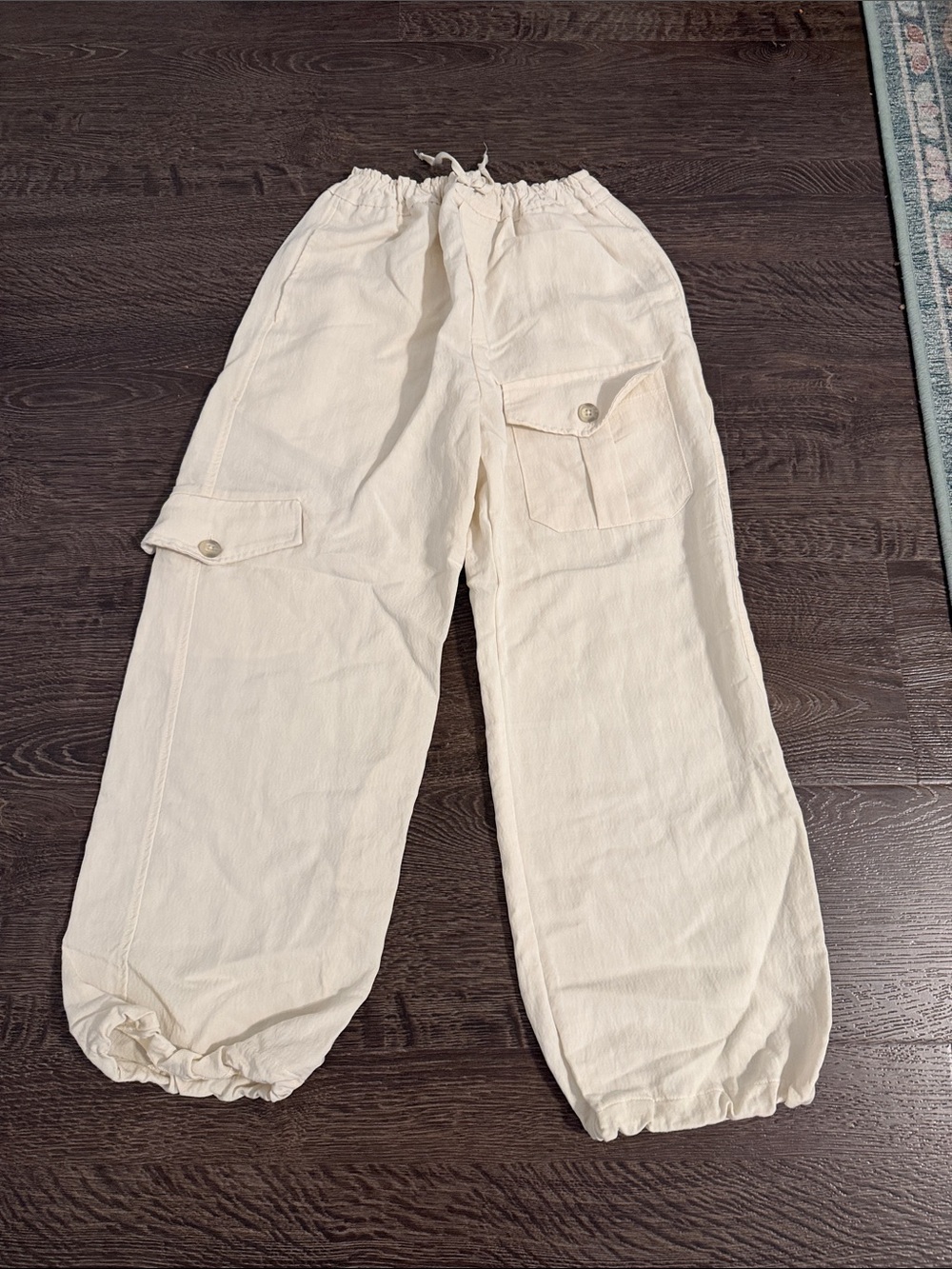 Zara Cream Cargo Pants
